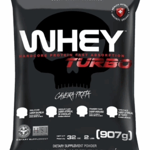Whey Turbo Refil 907g - Black Skull Sabor Baunilha