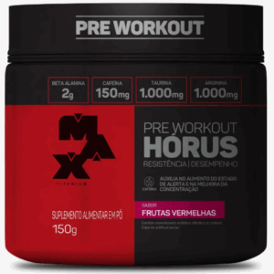 Suplemento em Pó em Pote 150g | Max Titanium Sabor Frutas vermelhas