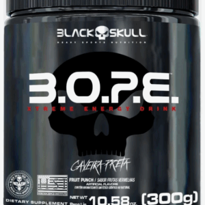 Pré Treino BOPE Black Skull B.O.P.E.  Sabor Frutas Vermelhas